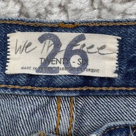 Free People We The Free High Rise Lasso Jeans Ripped Knee - Picture 5 of 13